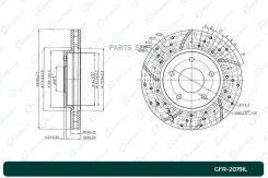 ���� ��������� ��������������� ������������� G-brake GFR-20791L ����� GFR20791L ����