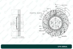 ���� ��������� ��������������� ������������� G-brake GFR-20952L ����� GFR20952L ����