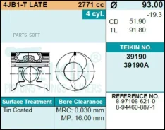 ������� ��������� Teikin 39190A STD (4��/����) 39190ASTD ����