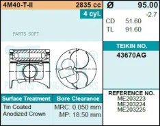 ������� ��������� Teikin 43670AG STD (4��/����) 43670AGSTD ����