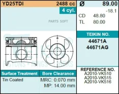 ������� ��������� Teikin 44671AG STD (4��/����) 44671AGSTD ����