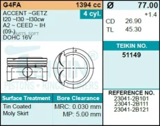 ������� ��������� Teikin 51149 STD (4��/����) 51149STD ����