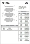 ������� ��������� ��������, �������� Sangsin Brake SP1678 SP1678 ����