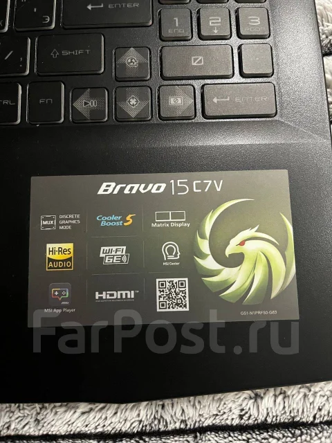 MSI Bravo 15. 15.6", 144����, ��� 16 ��, WiFi: 1, Bluetooth: 1 ����