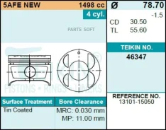 ������� ��������� Teikin 46347 1.00 (4��/����) 46347100 ����