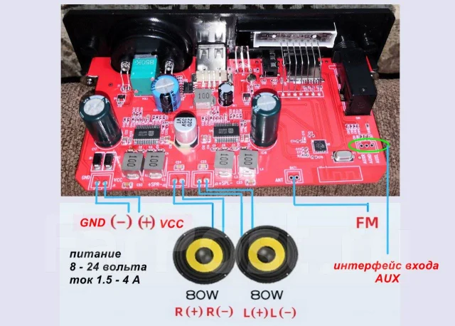 ������ Bluetooth / FM / USB / TF / AUX _���������_2�80 ���� ����