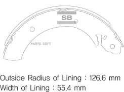 ������� �����. �. Hyundai H100, Ssangyong Action 05, Musso 93, Rexton 02 SA072-Grsns [5831544020S] ! Sangsin Brake SA072GR SA072GR ����