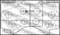 ������� ��������� Toyota LAND Cruiser GRJ200/URJ20#/UZJ200/VDJ200 2007.09- �����. Febest 0101GRJ200F 0101GRJ200F ����