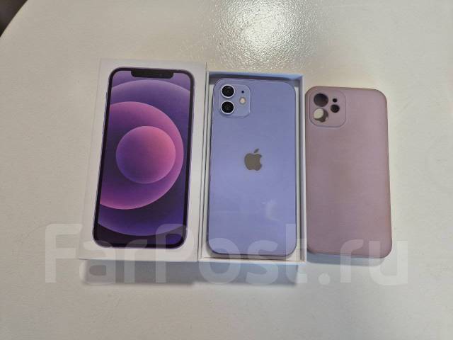 IPhone 12 256gb, 6.10", моноблок, фиолетовый, 3G, 4G LTE, 5G, NFC, б/у ...