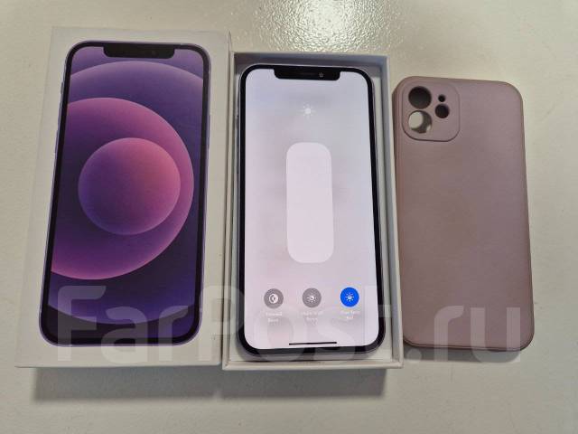 IPhone 12 256gb, 6.10", моноблок, фиолетовый, 3G, 4G LTE, 5G, NFC, б/у ...