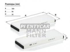      Mann-Filter CU3023-2 Vag: 4F0819439 4F0898438 Audi A6 (4f2 C6). Audi A6 Allroad (4fh C6). Audi A6 Allroad CU3...