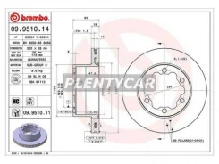 ���� ��������� ������ mercedes-benz sprinter vw crafter Brembo 09.9510.14 Dodge: 68013765AA. Mercedes-Benz: 9064230112 A9064230112. Vag: 2E0615601 099...