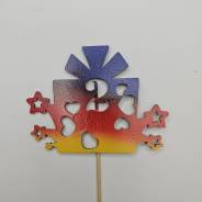  ,  ", 2 ",  