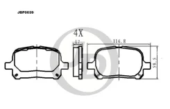 ������� ��������� (�������) Lexus RX 97-06 / Toyota Camry 96-02 JD, �������� JBP0039 ����