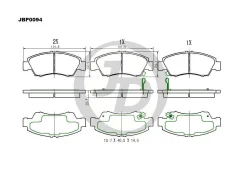 ������� ��������� ����� Honda Civic 91- JD JBP0094 ����