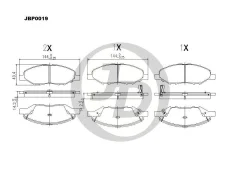 ������� ��������� ����� Nissan Tiida C11 06- JUKE F15 10- NOTE E11 05- JD JBP0019 ����