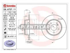 ���� ��������� ������ mercedes-benz c-class Brembo 08. A737.11 Mercedes-Benz: 2044230512 0004231312 Mercedes-Benz C-Class T-Model (S204) 08A73711 ����