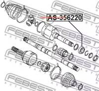 ��������� ���������� ���� 35x62x20 Febest AS356220 AS356220 ����