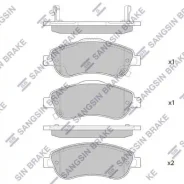 ������� ��������� Honda CR-V III 07- �������� SP1567 Sangsin Brake SP1567 SP1567 ����