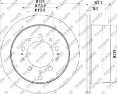 ���� ��������� /������ /����� /��������������� /TI-GUAR ��� Toyota Land Cruiser J100 1997-2007 329/18�� TG-BDP0014 4243160220 RN1215DSET RN1215 Tiguar...