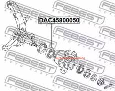 ��������� ��������� 45x80x50, ����� ����/��� Febest DAC45800050 DAC45800050 ����