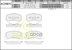 ��������� ������� Anchi AC1987C Daihatsu Storia M1 98-, YRV M2 00- Front Anchi ���. AC1987C, �������� AC1987C ����