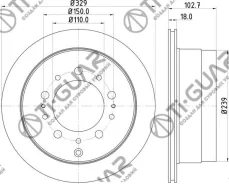���� ��������� /������ /Tiguar ��� Toyota Land Cruiser J100; 329/18��; TG4243160220 RN1215V 4243160221 4243160280 Tiguar TG4243160220 ����