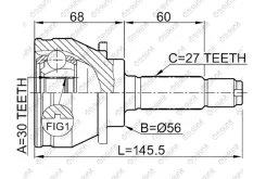 ���� �������� /Tiguar ��� Subaru Legacy 19891995, Forester SF5, SF9, EJ20 19972002, Impreza 19921995 /30*56*27; TG9108; 28021AA023 28021AA501 CO7102 F...