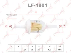 ������ ��������� LADA 2101-07/2108-099/2113-15/NIVA 2121/2131/Gazelle/Sobol Lynxauto LF1801 LF1801 ����