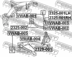 ����������� ������� ������� ������ ��� ����, ��� Febest [VWAB005] VWAB005 ����