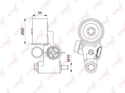 ����� �������� Subaru EJ1#/2# Lynxauto PT1040 PT1040 ����