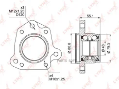 ��������� ������� ������ Honda RD1/2 Lynxauto WB1009 WB1009 ����