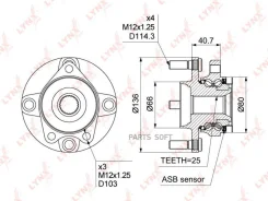 ��������� ������� �������� Nissan C11 Lynxauto WH1031 WH1031 ����