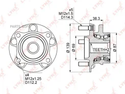 ��������� ������� �������� MMC F3#/4#A N86/96W Lynxauto WH1112 WH1112 ����