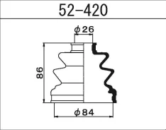 52-420 ������� ����� ����������� Maruichi G033-22-540 ����