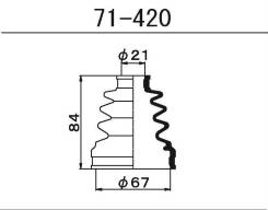   71-420  Nissan  Maruichi  72322-2260 44333-ST5-J01 28023-KA040 44333-SJ6-300 MB526006 MR498379 MR534525 MR534996...