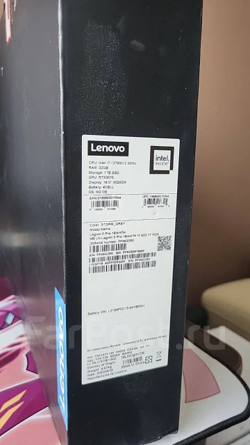 Lenovo Legion 5 Pro 16IAH7H. 16", ��� 32 ��, ���� 1 000���, WiFi: 1, Bluetooth: 1, ����������� �� 3��. ����