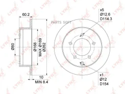 ���� ��������� ��������������� (262x10) | ��� | Lynxauto BN1086 BN1086 ����