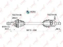 ������ � ����� | ����� ��� | Skoda Octavia II 2.0FSI 04- / VW Passat 2.0FSI 05- / Touran 2.0FSI 03- / AT / = FR LH Lynxauto CD1135 CD1135 ����