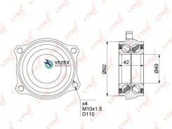 ��������� ������� ������ Mercedes-BENZ C180-63 (W204) 07-14 Lynxauto WB1474 WB1474 ����