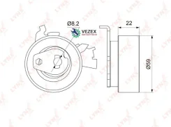 ����� �������� / ��� OPEL Astra F 1.6-2.0 91-98 / Omega A/B 2.0 00 / Vectra A/B 1.6-2.0 88-02 / Kadett E 1.8-2.0 91 Lynxauto PB1142 PB1142 ����
