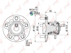 ������� ������ | ��� ����/��� | Toyota Corolla (_E15_) 06-13 / Auris (_E15_, _E18_) 06- Lynxauto WH1089 WH1089 ����