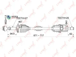 ������ � ����� L KIA Cerato(TD) 1.6 09 Lynxauto CD1069A CD1069A ����