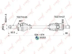 ������ � ����� | ����� ���| Hyundai Solaris 1.4-1.6 10 - / KIA RIO 1.4-1.6 10- / + ABS / 6AT / = FR LH Lynxauto CD1064A CD1064A ����