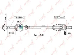 ������ � ����� KIA CEED/Hyundai I30 06-12 ���. Lynxauto CD1053A CD1053A ����