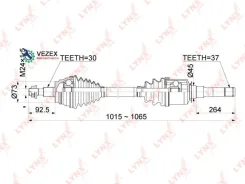 ������ � ����� | ����� ����| Mercedes BENZ ML/GL-Class (W166, X166) ML250CDI-ML500 12- / = FR RH Lynxauto CD1083 CD1083 ����
