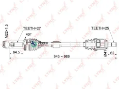 ������ � ����� R KIA Cerato(TD) 1.6 09- Lynxauto CD1070A CD1070A ����