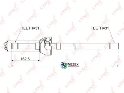 ������ � ����� | ����� ��� | Nissan Patrol GR / Safary (Y61) 2.8D-4.8 97-10 / = FR LH Lynxauto CD1170 CD1170 ����