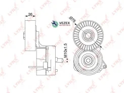 ���������� ����� ���������� VAG AUK/BDW/BDX/BKH/BPK/BYU/CALA Lynxauto PT3237 PT3237 ����