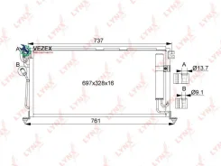 �������� ������������ [� ���������] Mitsubishi Lancer(CS) 1.3-2.0 03-13 Lynxauto RC0077 RC0077 ����